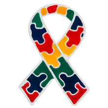 Load image into Gallery viewer, 10 Pack Autism Awareness Ribbon Pins (10 Pins) - Fundraising For A Cause