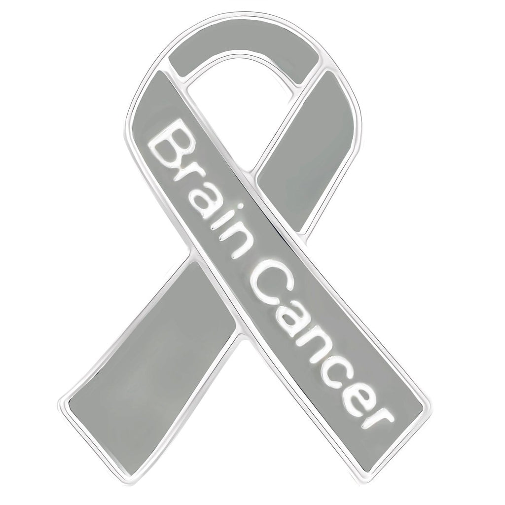 10 Pack Brain Cancer Awareness Ribbon Pins (10 Pins) - Fundraising For A Cause