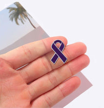 Load image into Gallery viewer, 10 Pack Domestic Violence Awareness Ribbon Pins (10 Pins) - Fundraising For A Cause