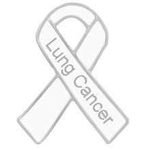 Load image into Gallery viewer, 10 Pack Lung Cancer Awareness Ribbon Pins (10 Pins) - Fundraising For A Cause