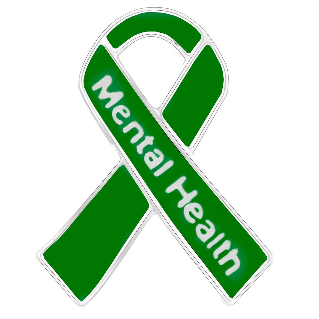 10 Pack Mental Health Awareness Ribbon Pins (10 Pins) - Fundraising For A Cause