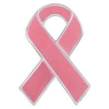 Load image into Gallery viewer, 10 Pack Pink Awareness Ribbon Pins (10 Pins) - Fundraising For A Cause