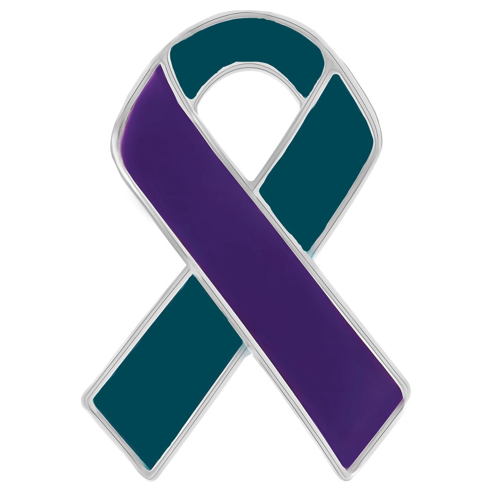 10 Pack Sexual Assault Awareness Ribbon Pins (10 Pins) - Fundraising For A Cause