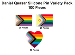 100 Daniel Quasar Silicone Pin Variety Pack (100 Pieces) - Fundraising For A Cause