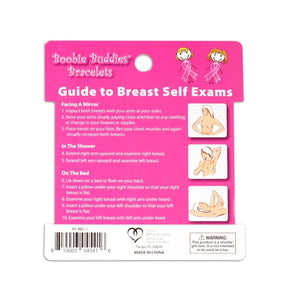 12 Boobie Buddies Hot Pink Silicone Bracelet Wristbands on Peg Cards - Fundraising For A Cause