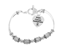 Load image into Gallery viewer, 12 Brain Cancer Awareness Partial Beaded Bracelet - Fundraising For A Cause