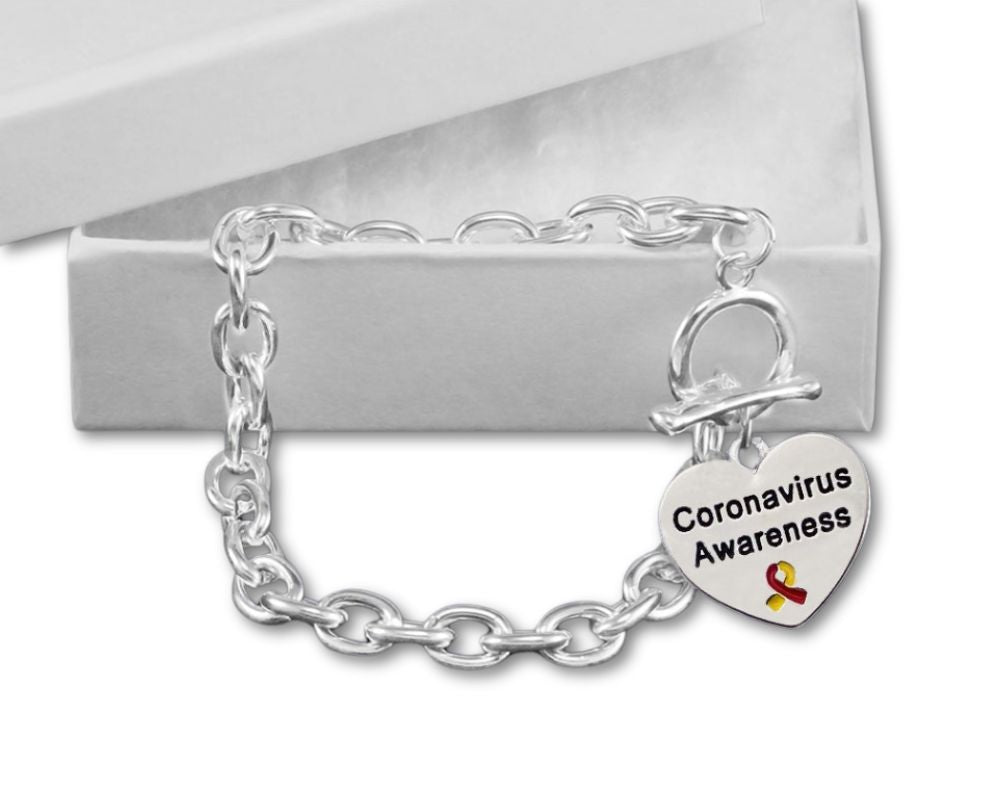 12 Coronavirus (COVID - 19) Awareness Chunky Charm Bracelets - Fundraising For A Cause