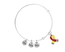 Load image into Gallery viewer, 12 Coronavirus Disease (COVID - 19) Awareness Retractable Charm Bracelets - Fundraising For A Cause