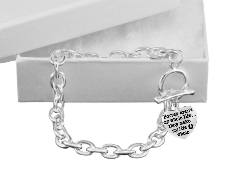 12 Horses Aren't My Whole Life Chunky Charm Bracelets - Fundraising For A Cause