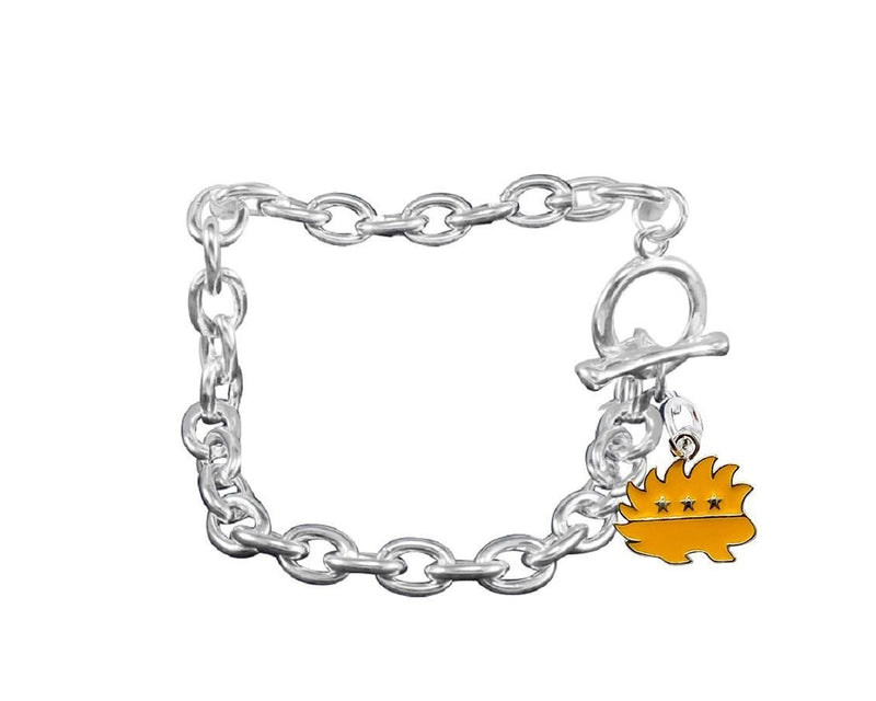 12 Libertarian Gold Porcupine Chunky Charm Bracelets - Fundraising For A Cause