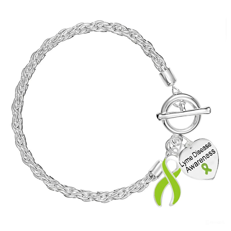 12 Lyme Disease Lime Green Ribbon Rope Bracelets - Fundraising For A Cause