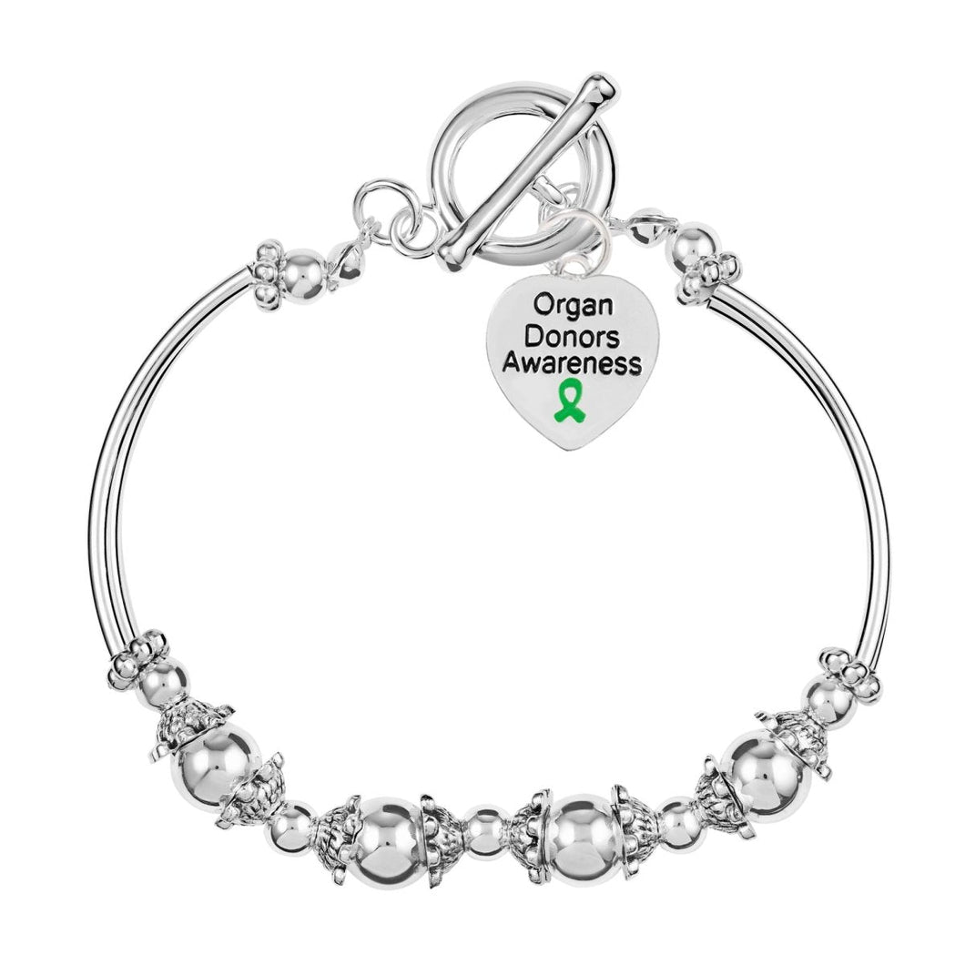 12 Organ Donors Awareness Partial Beaded Bracelet - Fundraising For A Cause