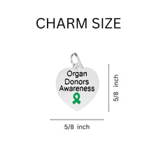 Load image into Gallery viewer, 12 Organ Donors Green Ribbon Rope Bracelet - Fundraising For A Cause