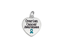 Load image into Gallery viewer, 12 Ovarian Cancer Heart Charm Rope Bracelets - Fundraising For A Cause