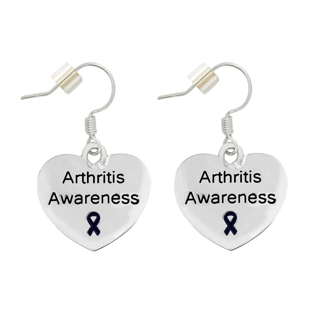 12 Pairs Arthritis Awareness Heart Earrings - Fundraising For A Cause