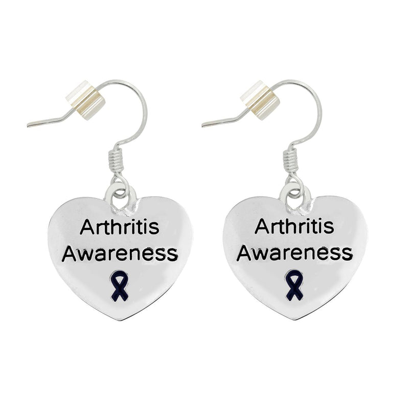 12 Pairs Arthritis Awareness Heart Earrings - Fundraising For A Cause