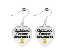 Load image into Gallery viewer, 12 Pairs Childhood Cancer Awareness Heart Earrings - Fundraising For A Cause