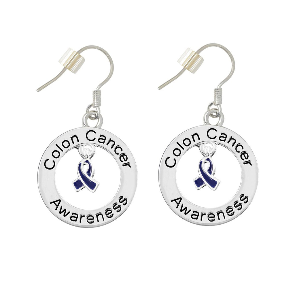 12 Pairs Colon Cancer Awareness Hanging Earrings - Fundraising For A Cause