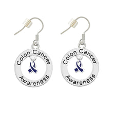 Load image into Gallery viewer, 12 Pairs Colon Cancer Awareness Hanging Earrings - Fundraising For A Cause