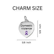 Load image into Gallery viewer, 12 Pairs Domestic Violence Awareness Heart Earrings - Fundraising For A Cause