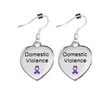 Load image into Gallery viewer, 12 Pairs Domestic Violence Awareness Heart Earrings - Fundraising For A Cause