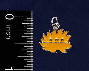 12 Pairs Libertarian Gold Porcupine Hanging Earrings - Fundraising For A Cause