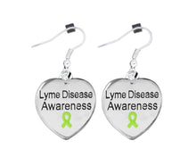 Load image into Gallery viewer, 12 Pairs Lyme Disease Awareness Heart Earrings - Fundraising For A Cause