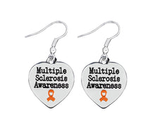 Load image into Gallery viewer, 12 Pairs Multiple Sclerosis Awareness Heart Earrings - Fundraising For A Cause