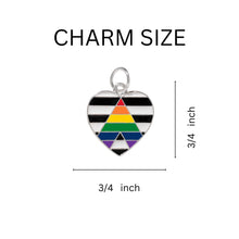 Load image into Gallery viewer, 12 Straight Ally LGBTQ Pride Chunky Link Style Charm Bracelets - Fundraising For A Cause