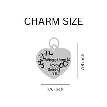 Load image into Gallery viewer, 12 Where There is Love Gray Ribbon Bracelets - Fundraising For A Cause