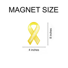 Load image into Gallery viewer, 24 Large Yellow Ribbon Magnets - Fundraising For A Cause