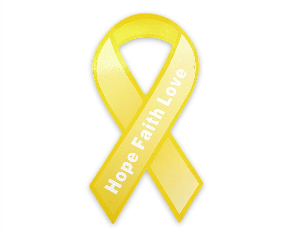 24 Large Yellow Ribbon Magnets - Fundraising For A Cause