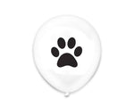 25 Black Paw Print Balloons - Fundraising For A Cause
