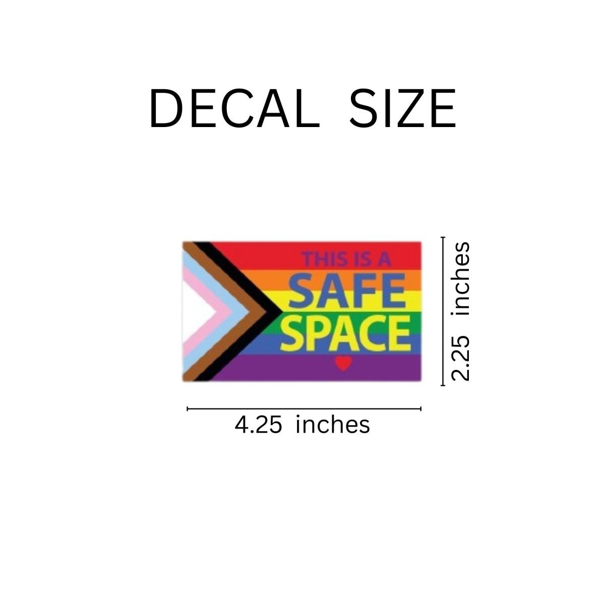 25 Daniel Quasar Safe Space Rainbow Flag Decals (25 Decals) - Fundraising For A Cause