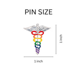 Rainbow Caduceus Pins - Fundraising For A Cause