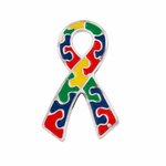 25 Autism Awareness Ribbon Pins (25 Pack) - Fundraising For A Cause