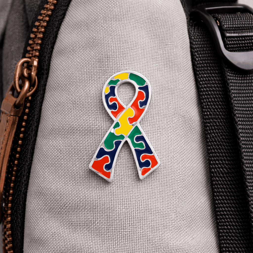 25 Autism Awareness Ribbon Pins (25 Pack) - Fundraising For A Cause