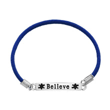 Load image into Gallery viewer, 25 Autism Believe Stretch Bracelets - Fundraising For A Cause