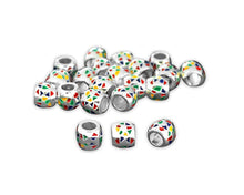 Load image into Gallery viewer, 25 Autism Ribbon Barrel Charms - Fundraising For A Cause