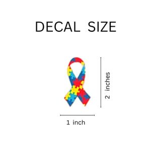 25 Autism Ribbon Decals - Fundraising For A Cause