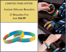 Load image into Gallery viewer, 25 Autism Silicone Bracelets - $16.99 - Fundraising For A Cause