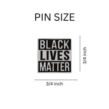 Load image into Gallery viewer, 25 Black Lives Matter Square Pins - Fundraising For A Cause