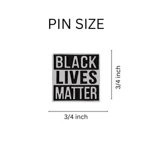 25 Black Lives Matter Square Pins - Fundraising For A Cause