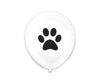 25 Black Paw Print Balloons - Fundraising For A Cause