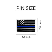 Load image into Gallery viewer, 25 Blue Line Flag Police Support Pins - Fundraising For A Cause