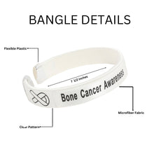 Load image into Gallery viewer, 25 Bone Cancer Awareness Bangle Bracelets - Fundraising For A Cause