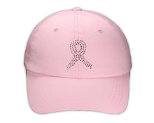 Load image into Gallery viewer, 25 Breast Cancer Crystal Ribbon Baseball Hats - Fundraising For A Cause