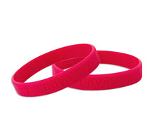 Load image into Gallery viewer, 25 Burgundy Silicone Bracelets - Fundraising For A Cause