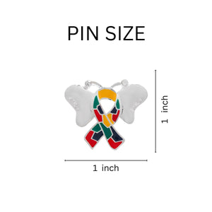 25 Butterfly Autism Ribbon Pins - Fundraising For A Cause