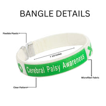 Load image into Gallery viewer, 25 Cerebral Palsy Awareness Bangle Bracelets - Fundraising For A Cause